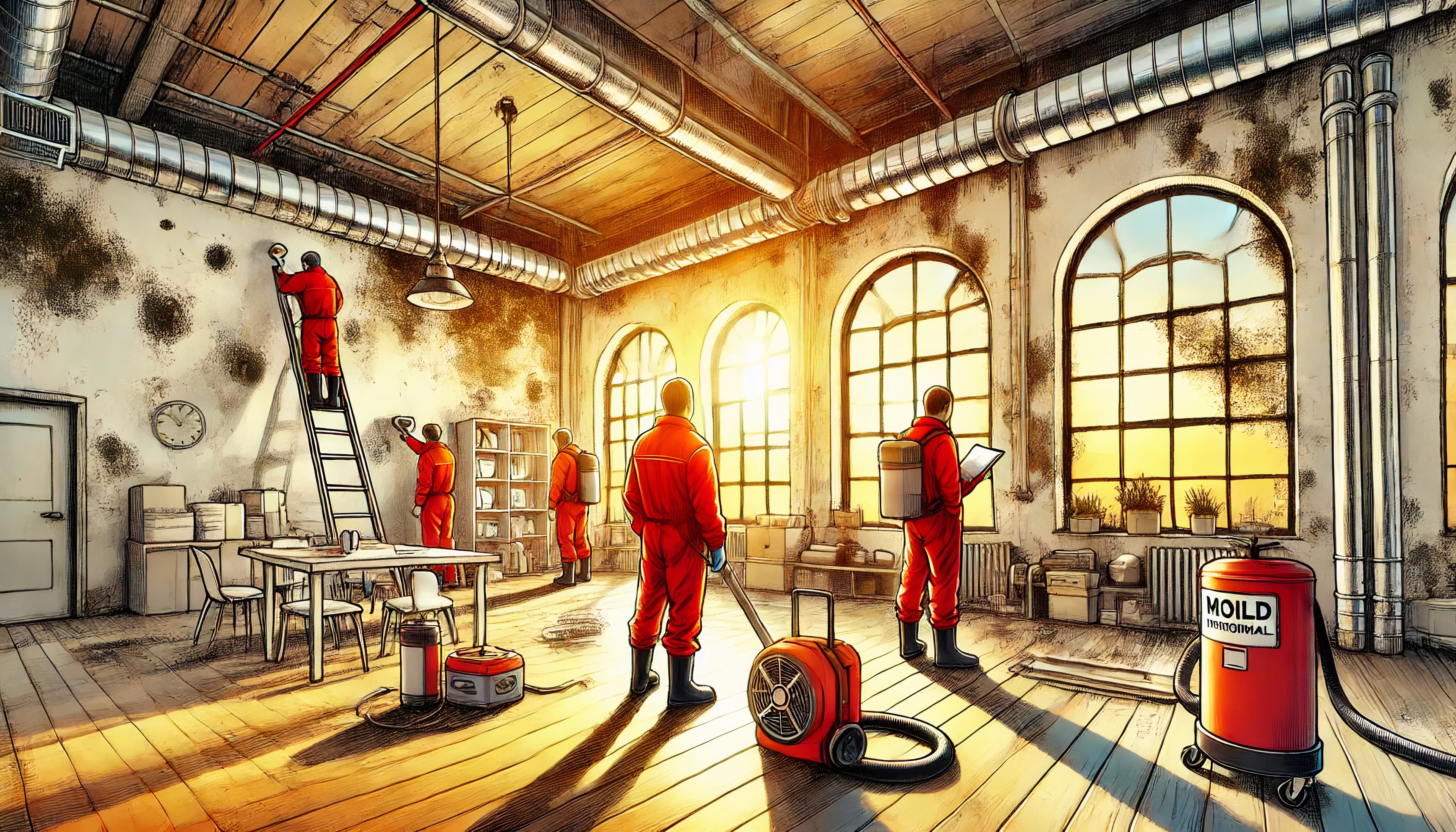 Mold remediation after water damage